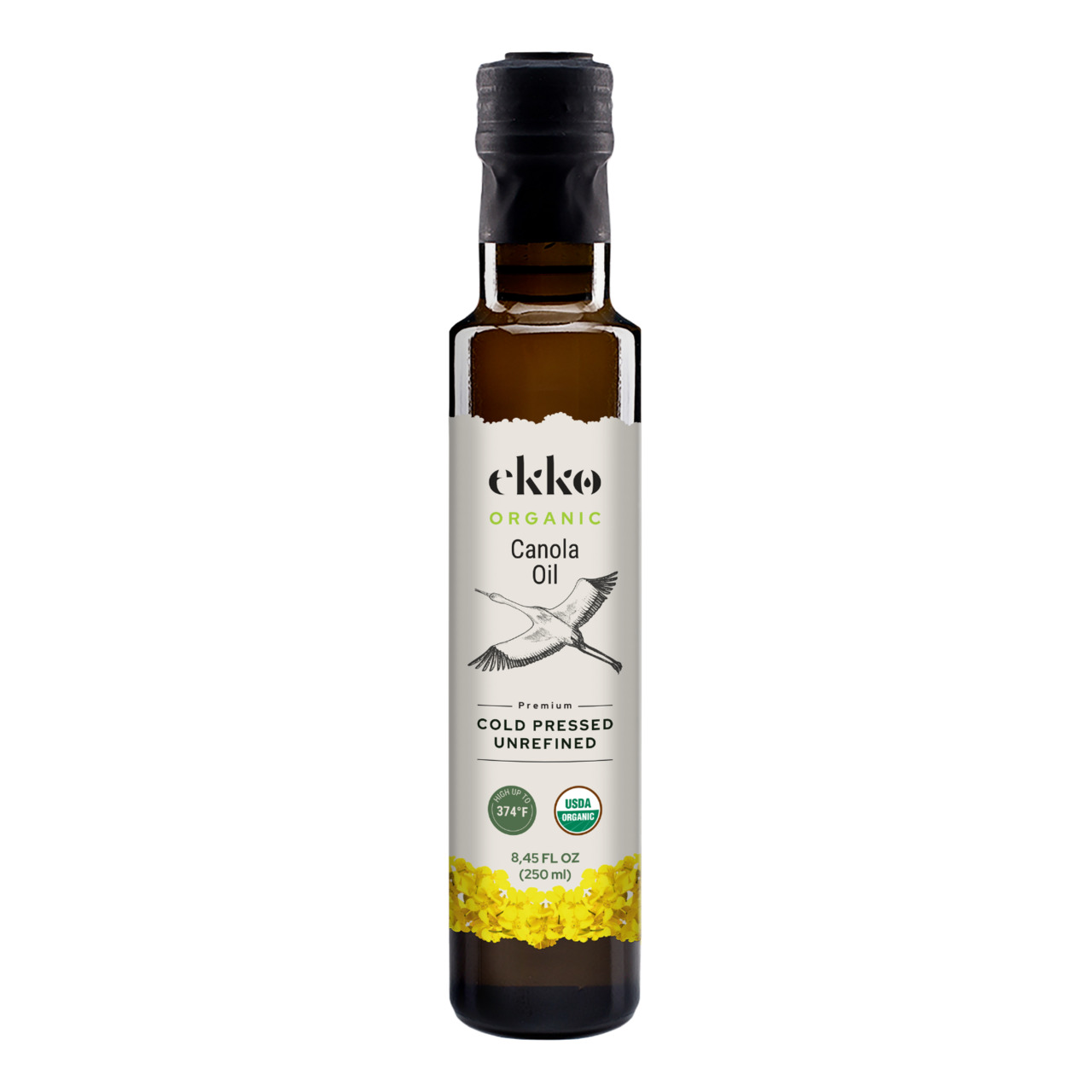 EKKO Organic Cold-Pressed Unrefined Canola Oil Image