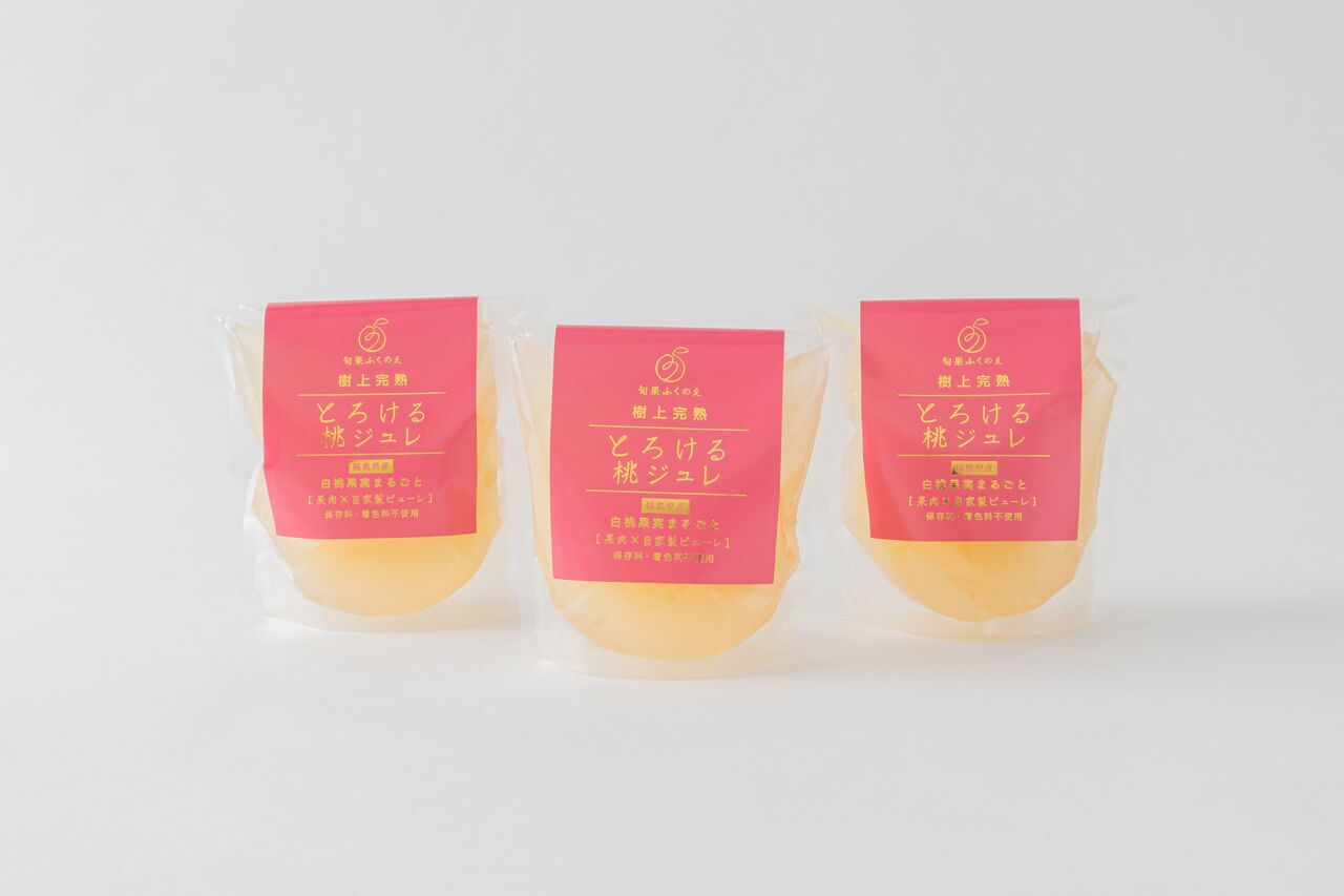 Jujō Kanjuku Torokeru Momo Jelly 【Tree-ripened white peach gelée】 Image