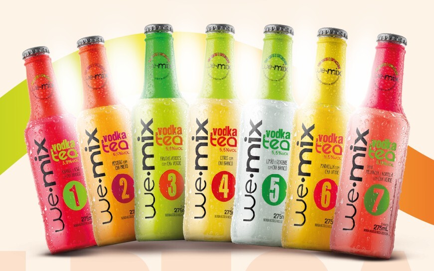 WE.MIX Ready to Drink (RTD) Ice Cocktail with Vodka, Tea and Fruits (Carbonated) Image