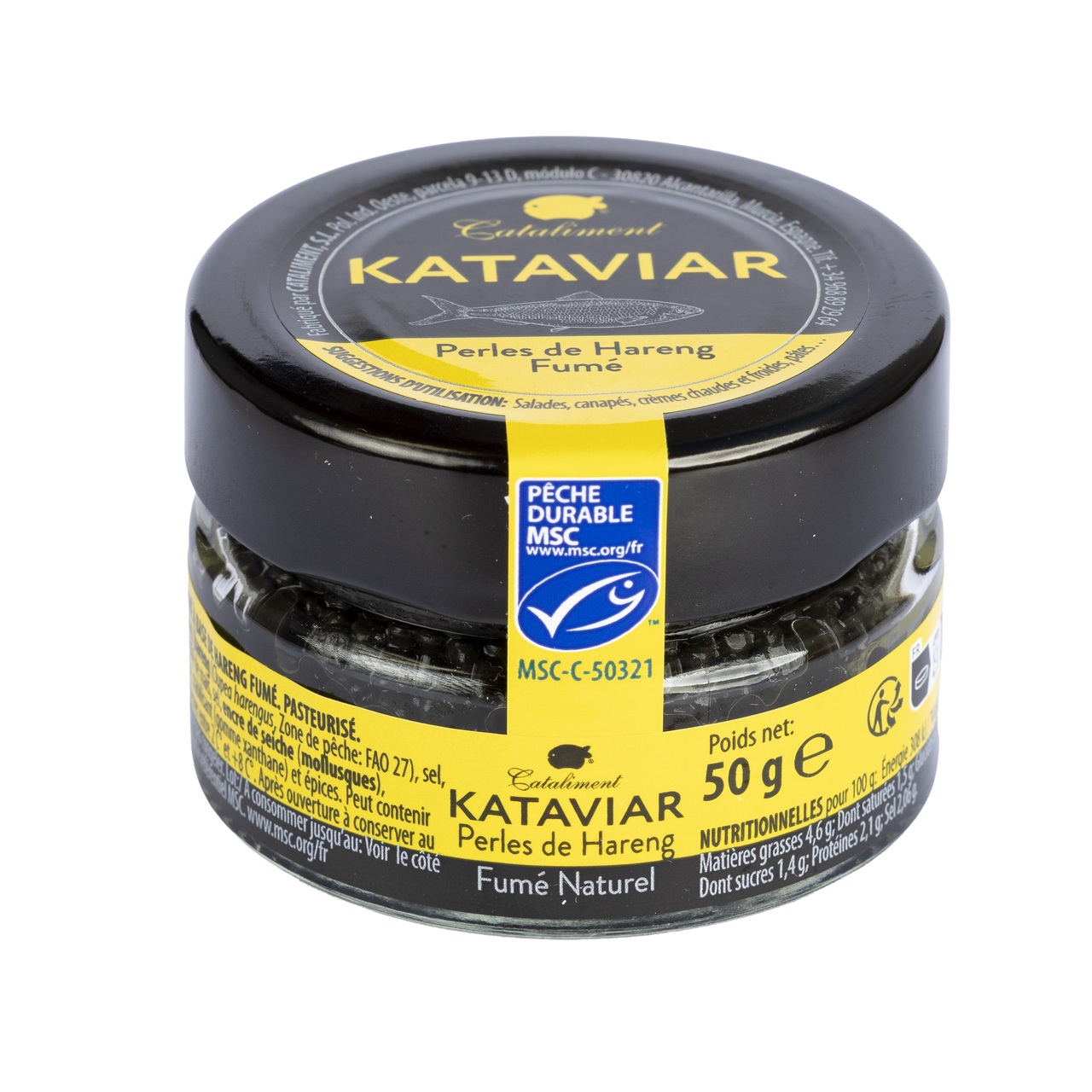 KATAVIAR® SMOKED HERRING PEARLS 50g by CATALIMENT PEARLS® Image