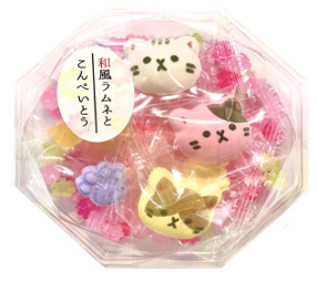 ラムネと金平糖（ねこ）【㈱上尾製菓】 イメージ