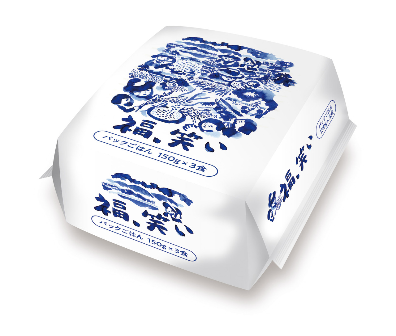 福、笑い(パックご飯) Image