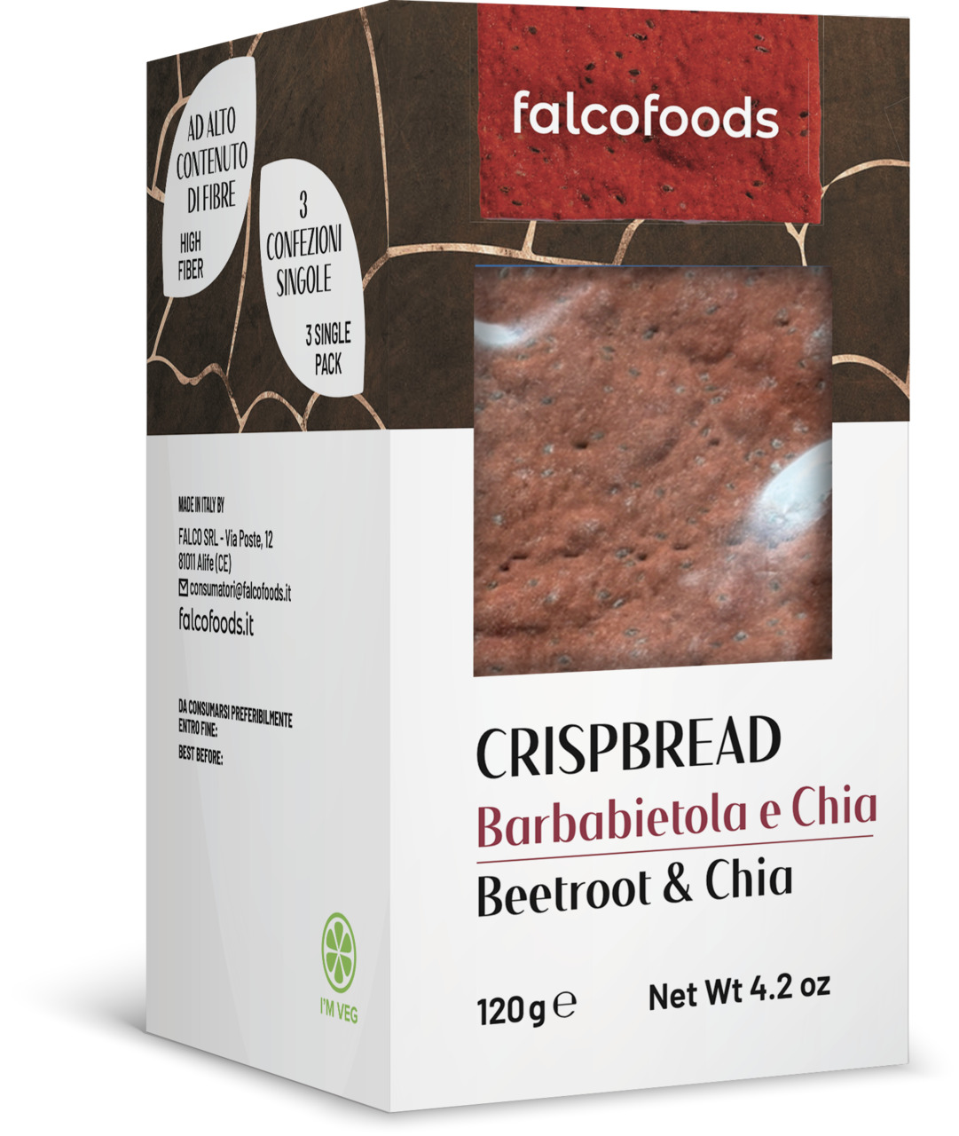 BEETROOT & CHIA SEEDS CRISPBREAD 120G Image