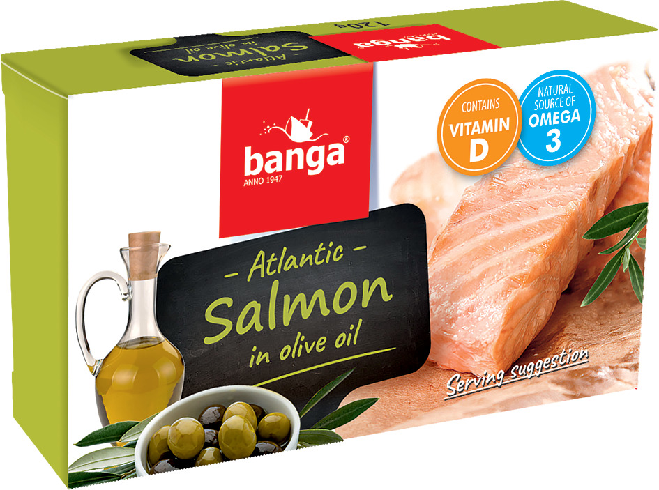 Atlantic salmon in olive oil 120g Image