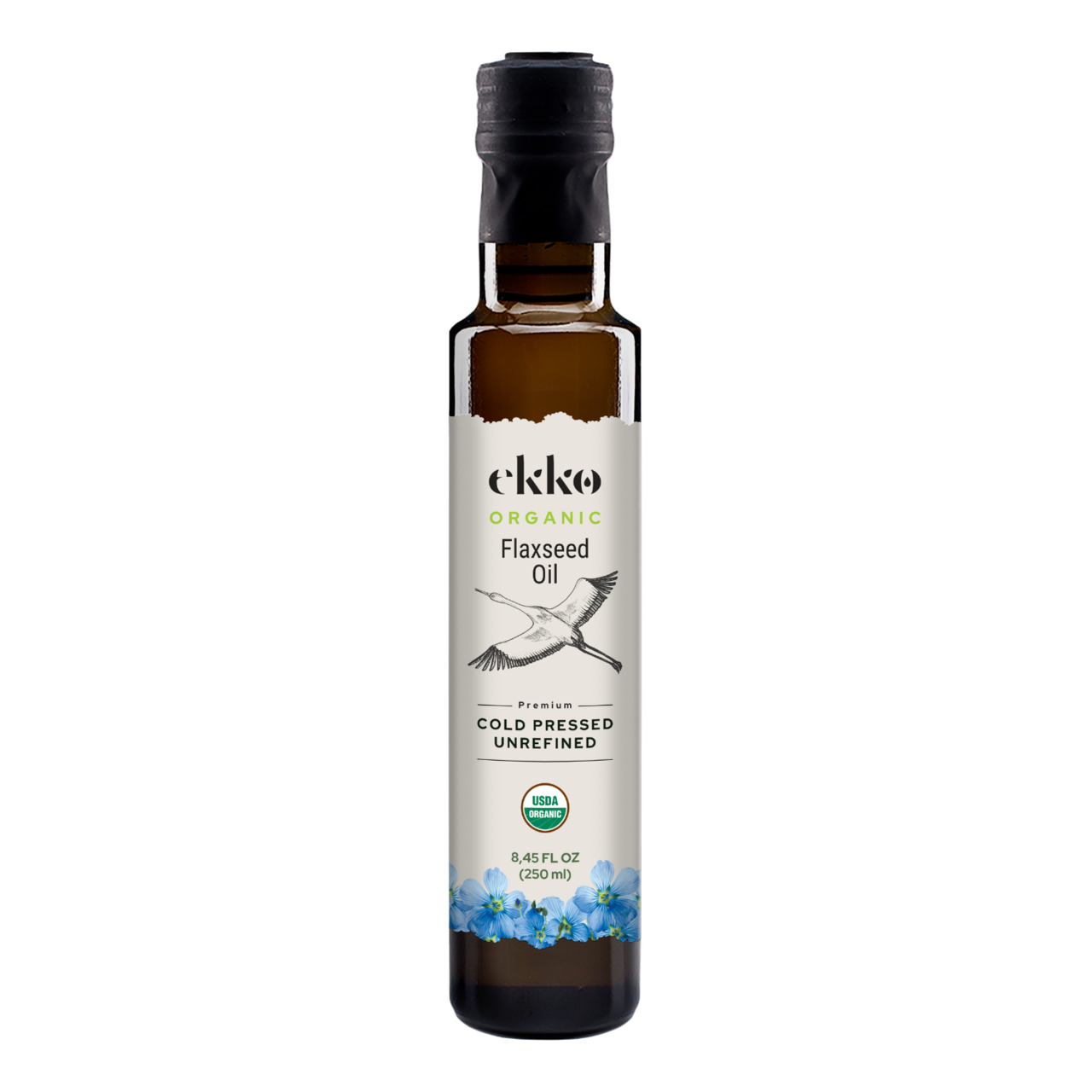 EKKO Organic Cold-Pressed Flaxseed Oil Image