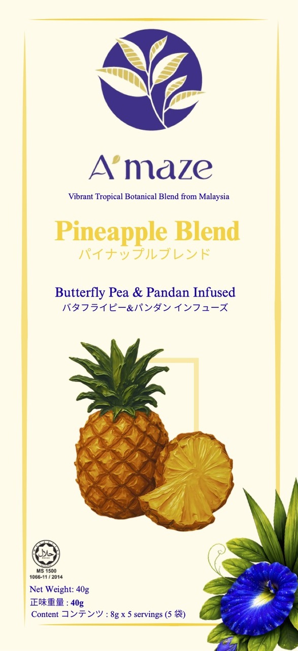 A'maze Pineapple Blend (Pineapple infused with Butterfly Pea & Pandan) Image
