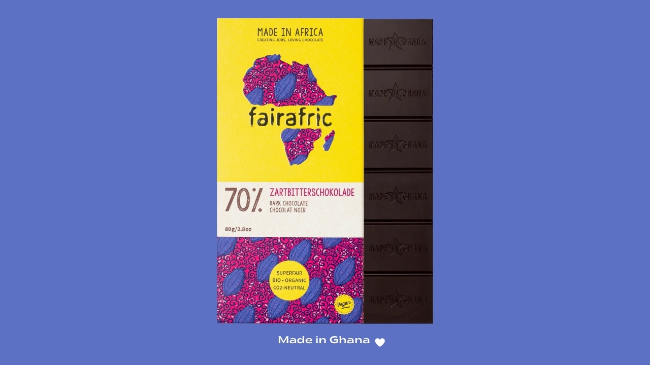 Organic Dark chocolate bar 80g Image