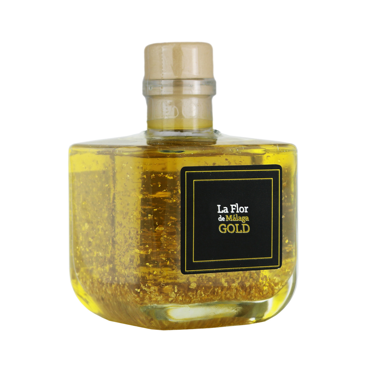 EXTRA VIRGIN OLIVE OIL  FLAVOURED LA FLOR DE MALAGA ATHENA GLASS BOTTLE 250 ML and EVOO SPICED LA FLOR DE MALAGA TRANSP. MARGOT GLASS 200ML Image