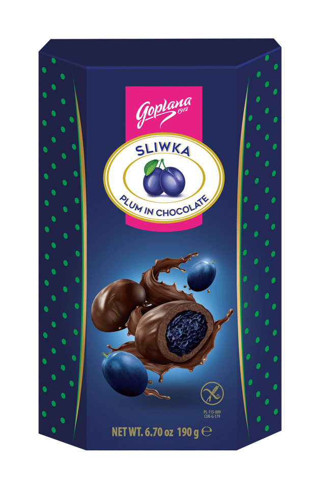 SLIWKA. Plum in chocolate  Image