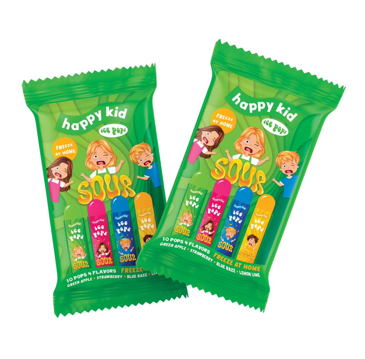 Happy Kid SOUR Ice Pops Image
