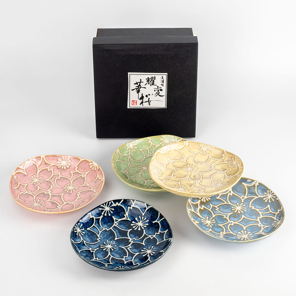 耀変華桜 三角和皿揃 Image