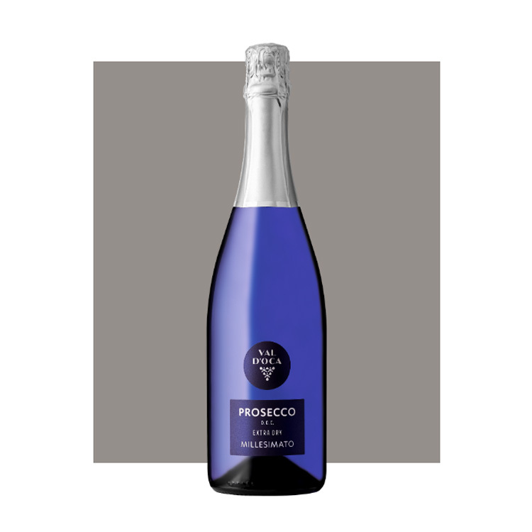 PROSECCO DOC Extra Dry Millesimato Blue Bottle Image