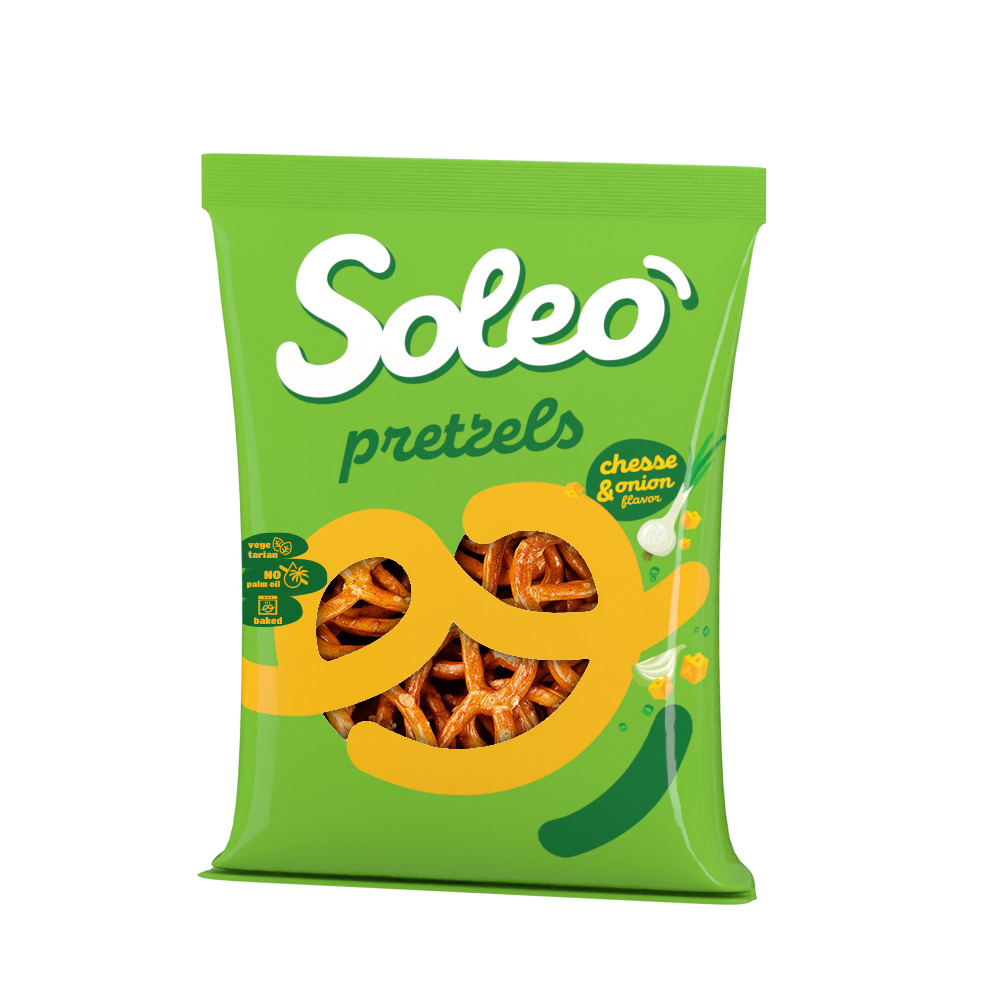 Soleo チーズとオニオン風味のプレッツェル 120g Image