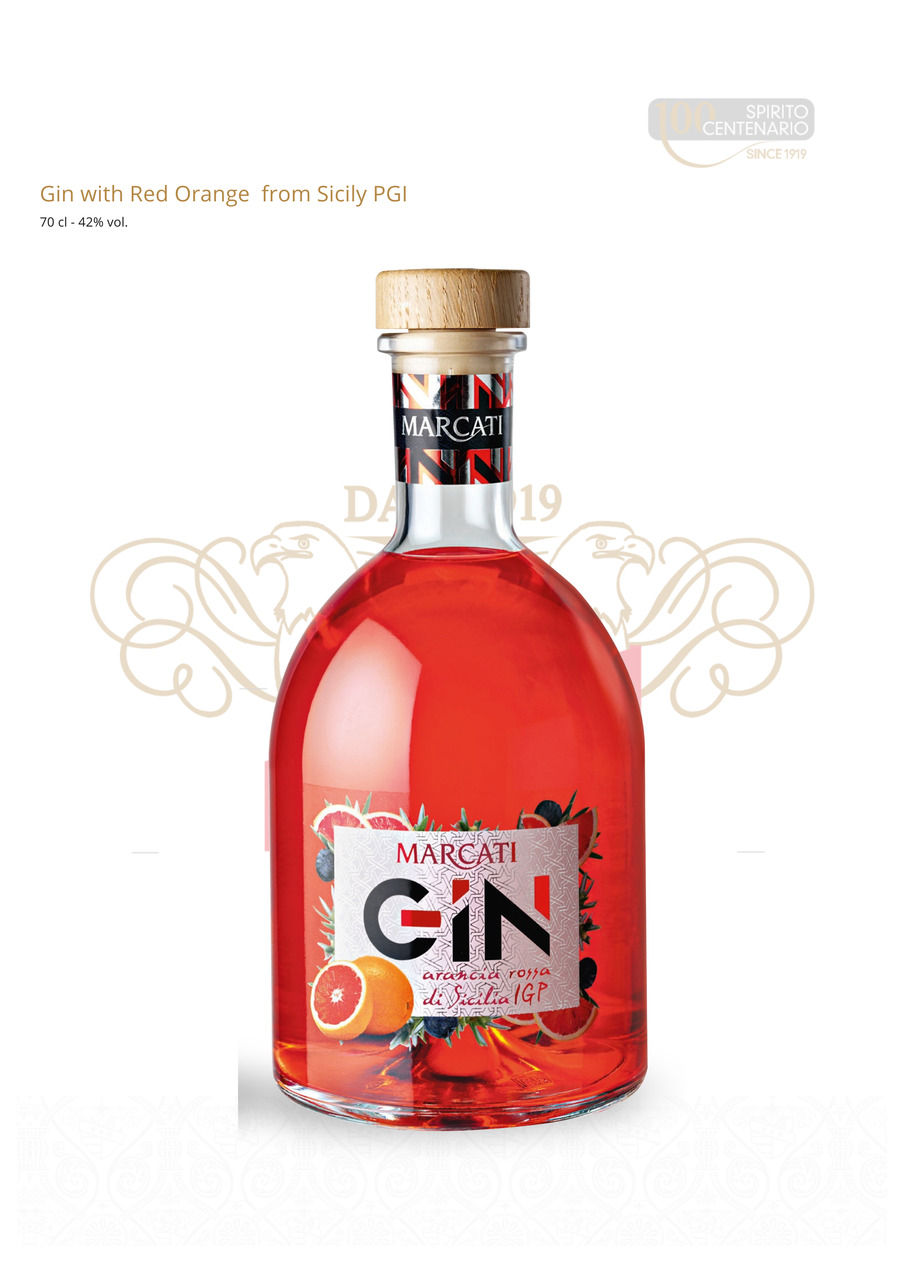 GIN WITH RED ORANCE DI SICILA PGI Image