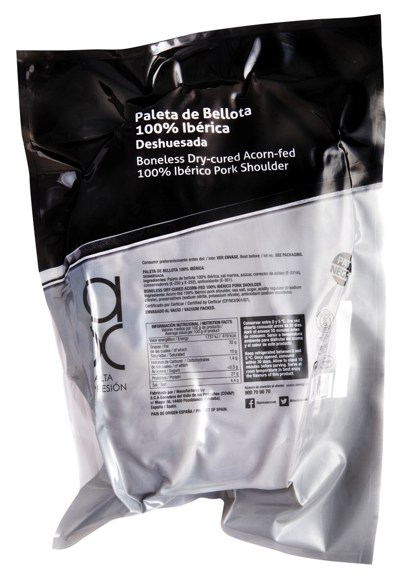 BONELESS DRY-CURED ACORN-FED 100% IBÉRICO PORK SHOULDER Image