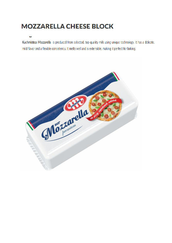 MOZZARELLA CHEESE Image