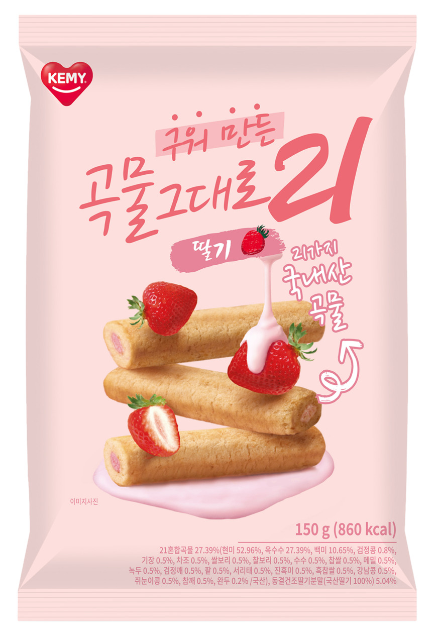 BAKED CRISPY GRAIN 21 STRAWBERRY (焼き菓子 グレイン21 ストロベリー味) Image