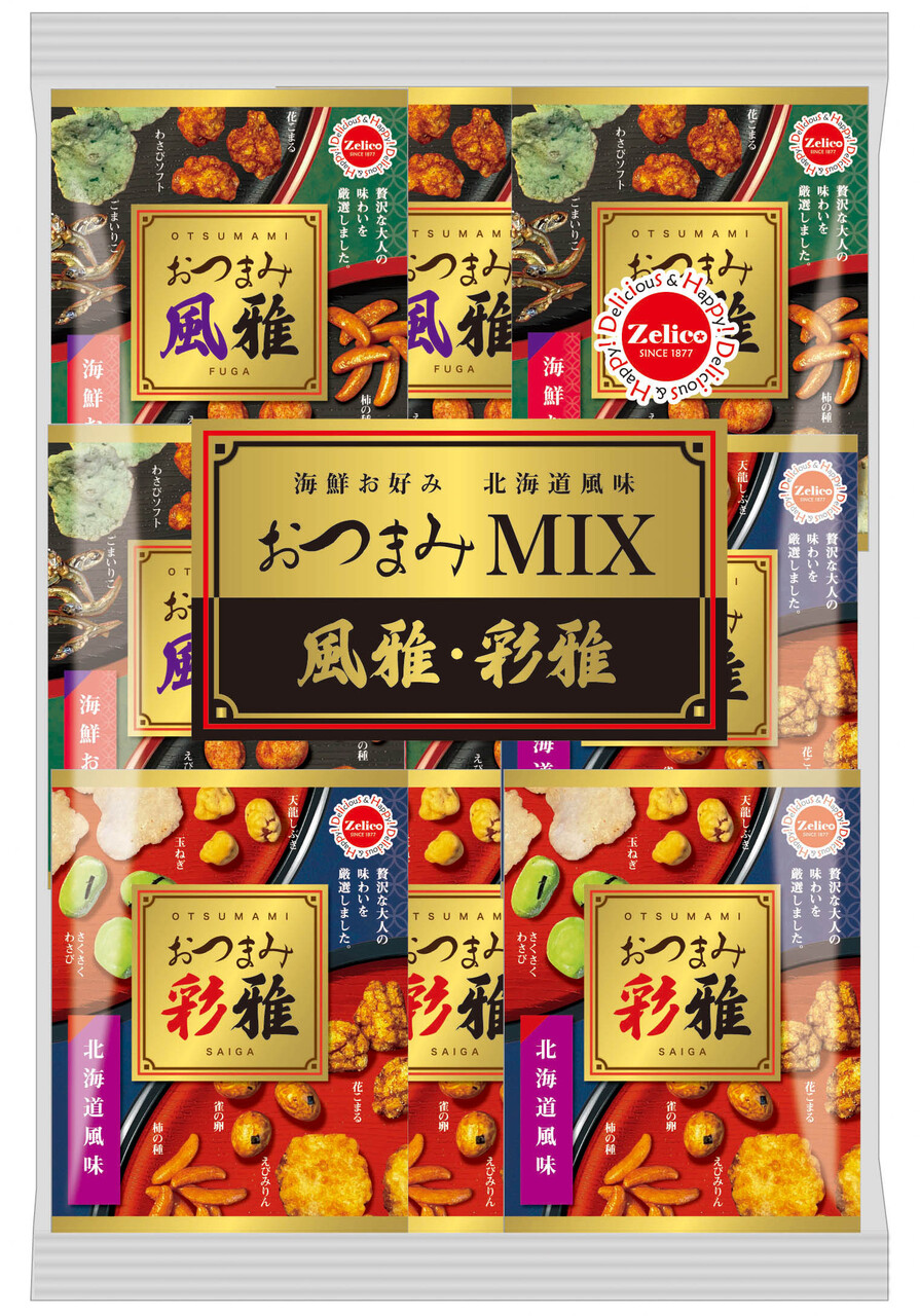 Hokkaido Flavored Seafood Rice Crackers  MIX "Elegance and Colorful" Image