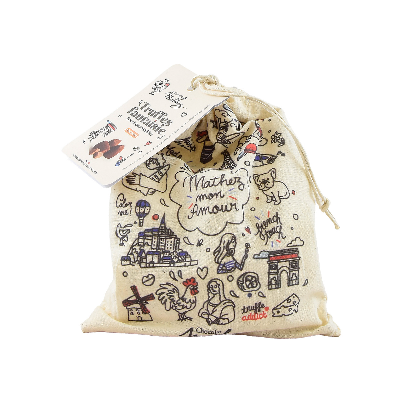 Mini totebag with french cocoa truffles Image