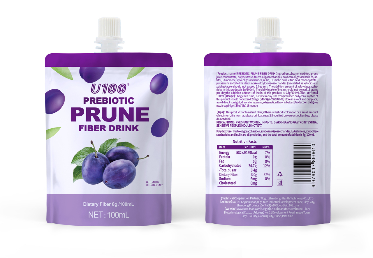 U100 Prebiotic Prune Fiber Drink 100mL Image