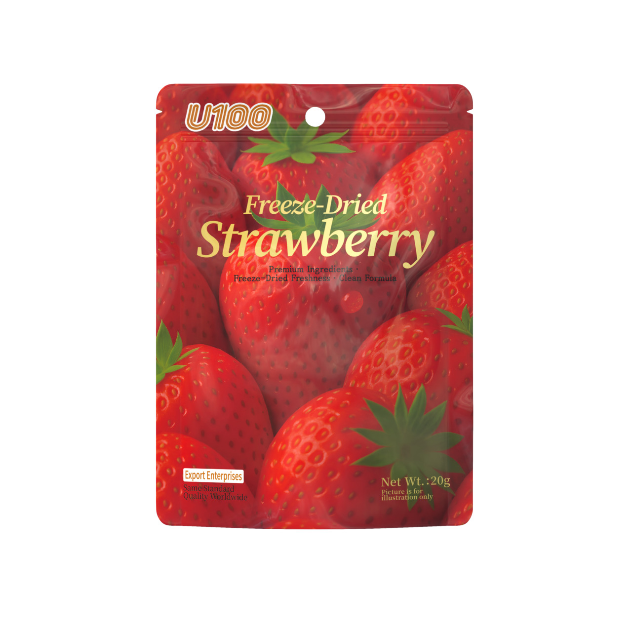 U100 Freeze-dried Strawberry 20g Image