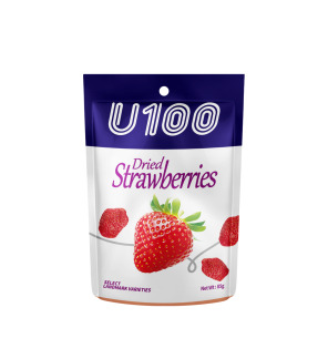 U100 Dried Stawberries 85g Image