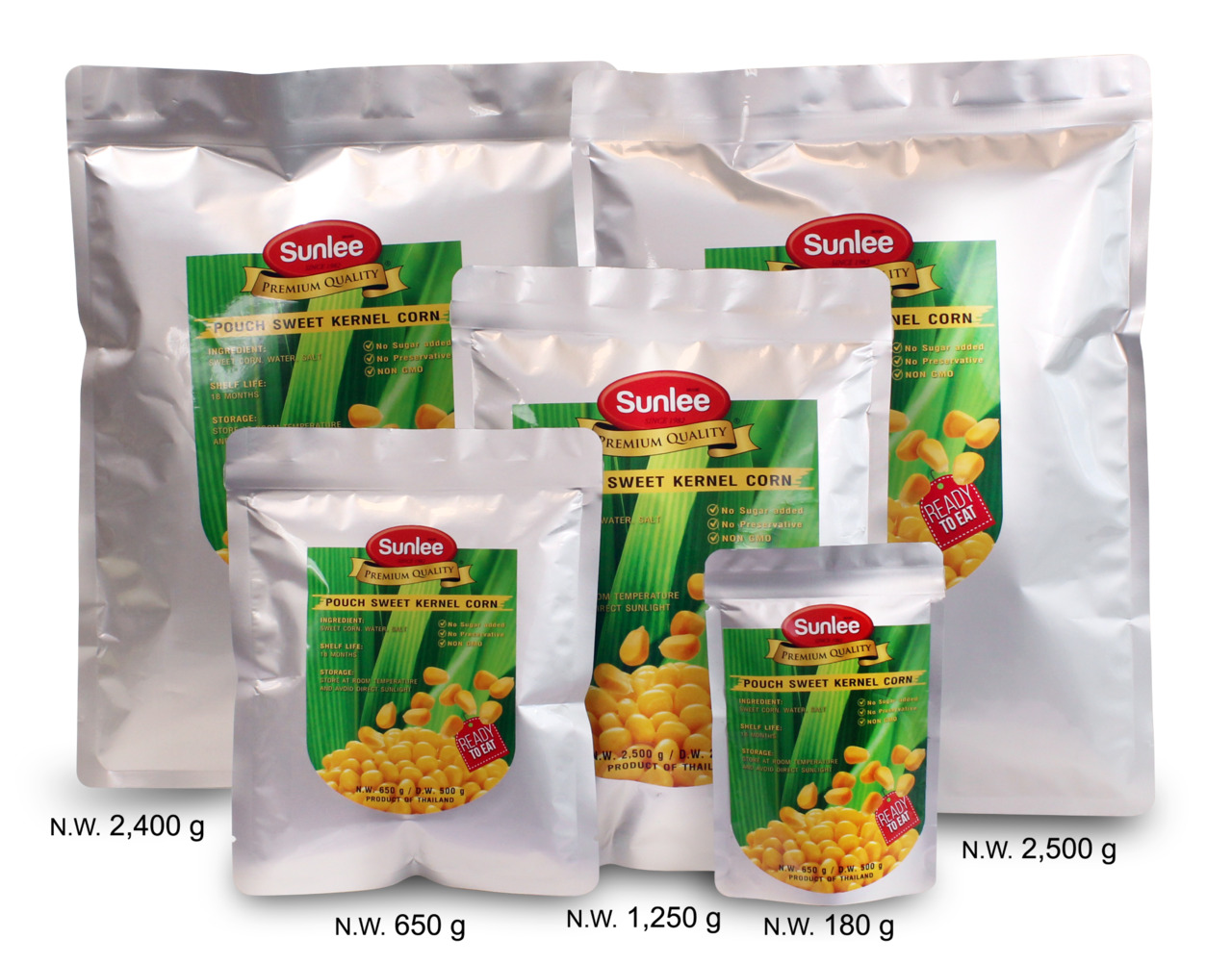 Sweet Kernel Corn in Pouch Aluminum Bag Image