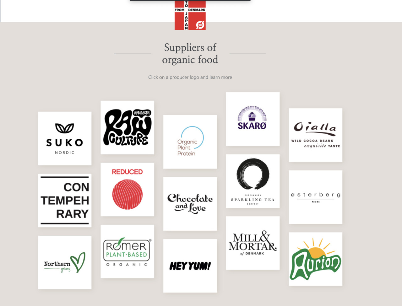 A selection of organic and plantbased food  products from Denmark Image