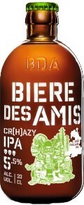 BIERE DES AMIS CR[H]AZY IPA 5.5% Image