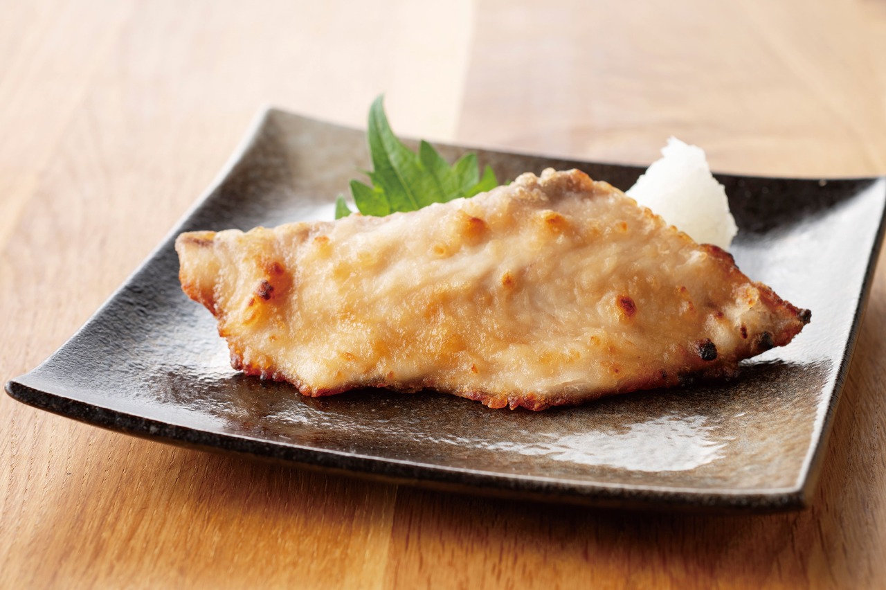 Teriyaki seasonal fish marinated in soy sauce koji and sweet sake Image