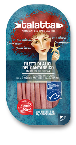 Talatta - MSC Cantabrian Anchovy Fillets in Olive Oil Image