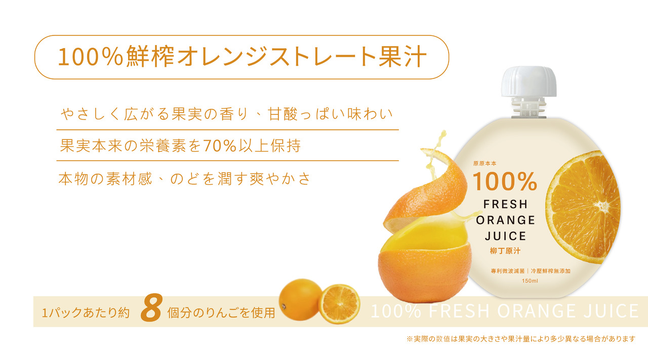 原原本本‐100％オレンジストレート果汁 イメージ