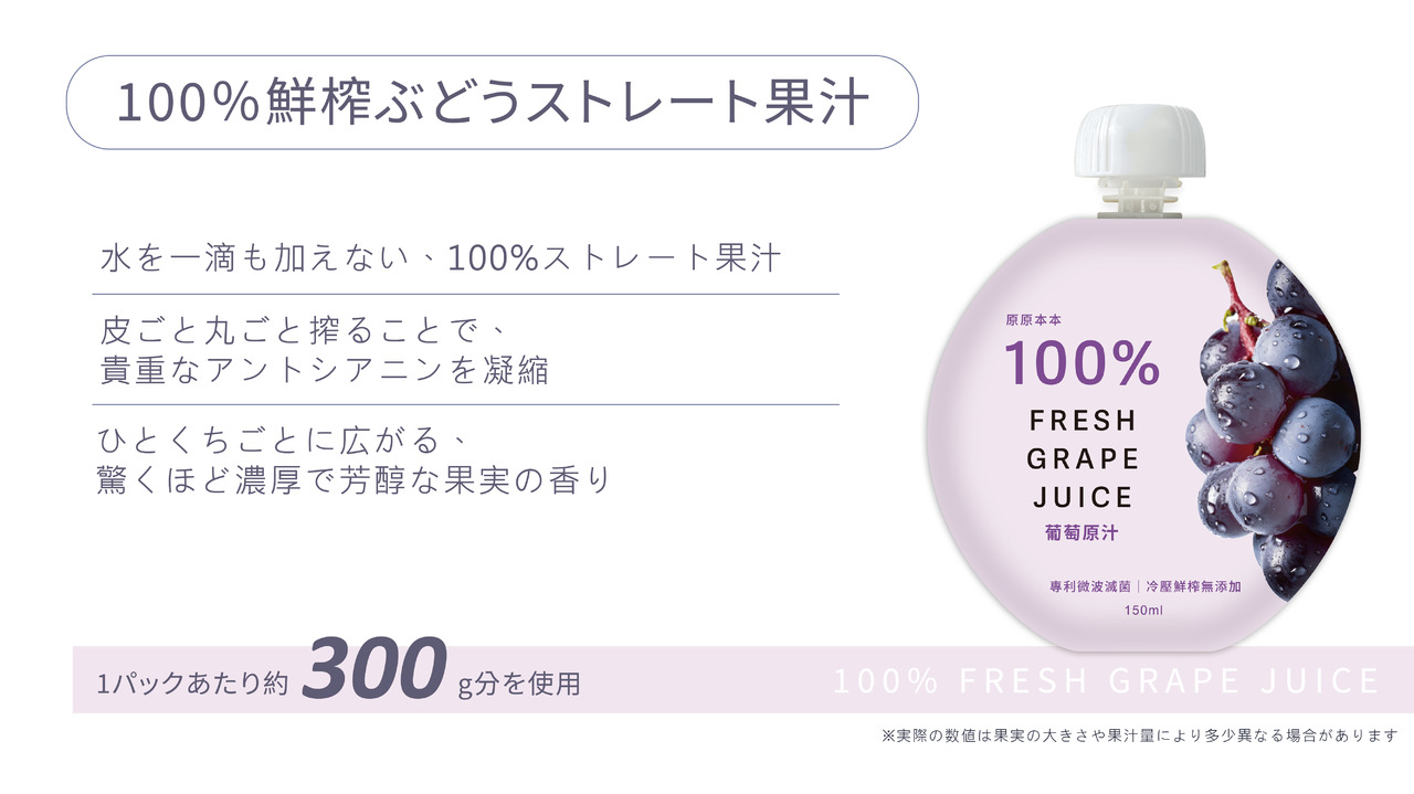 原原本本‐100％ぶどうストレート果汁 イメージ