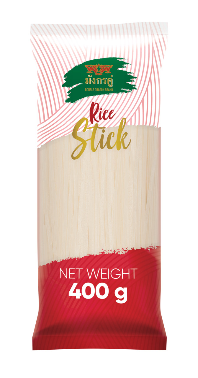 Double Dragon Dry Rice Noodle Straight cut (乾燥ライスヌードル) イメージ