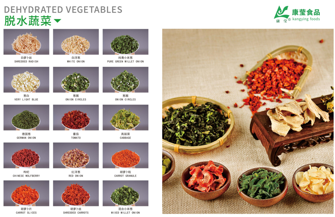 DEHYDRATED VEGETABLES (DEHYDRATED SCALLIONS, CARROTS, KOREAN CABBAGE, GREEN STEM VEGETABLES, GREEN AND RED PEPPERS, ETC.) Image