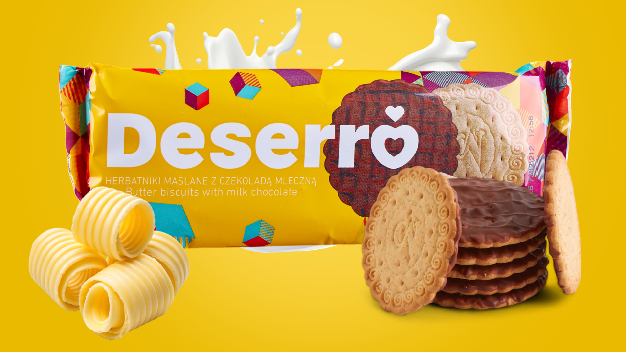 Deserro biscuits with milk chocolate Image