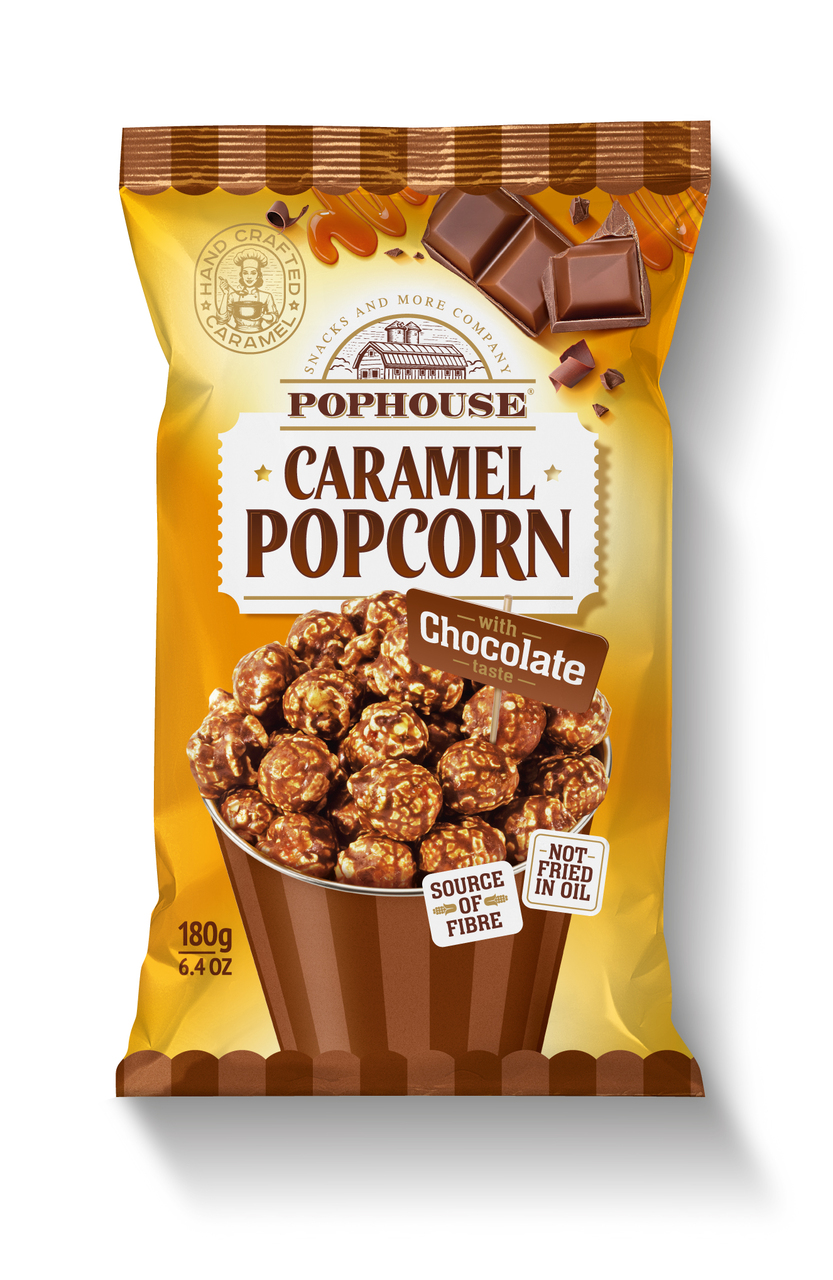 Caramel popcorn with chocolate taste POPHOUSE Image