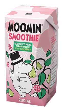 Moomin Pear Raspberry Smoothie 200ml　ムーミン 洋なし＆ラズベリー スムージー 200ml イメージ