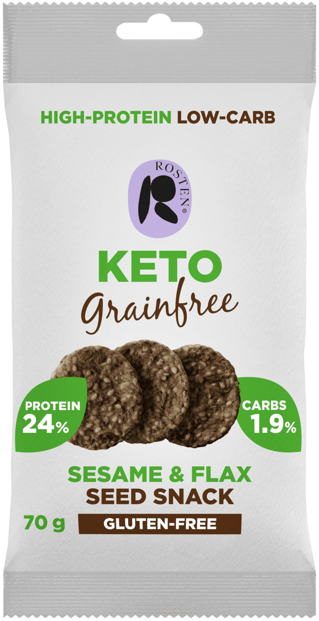 Rosten Keto Seed Snack Sesame & Flax Image