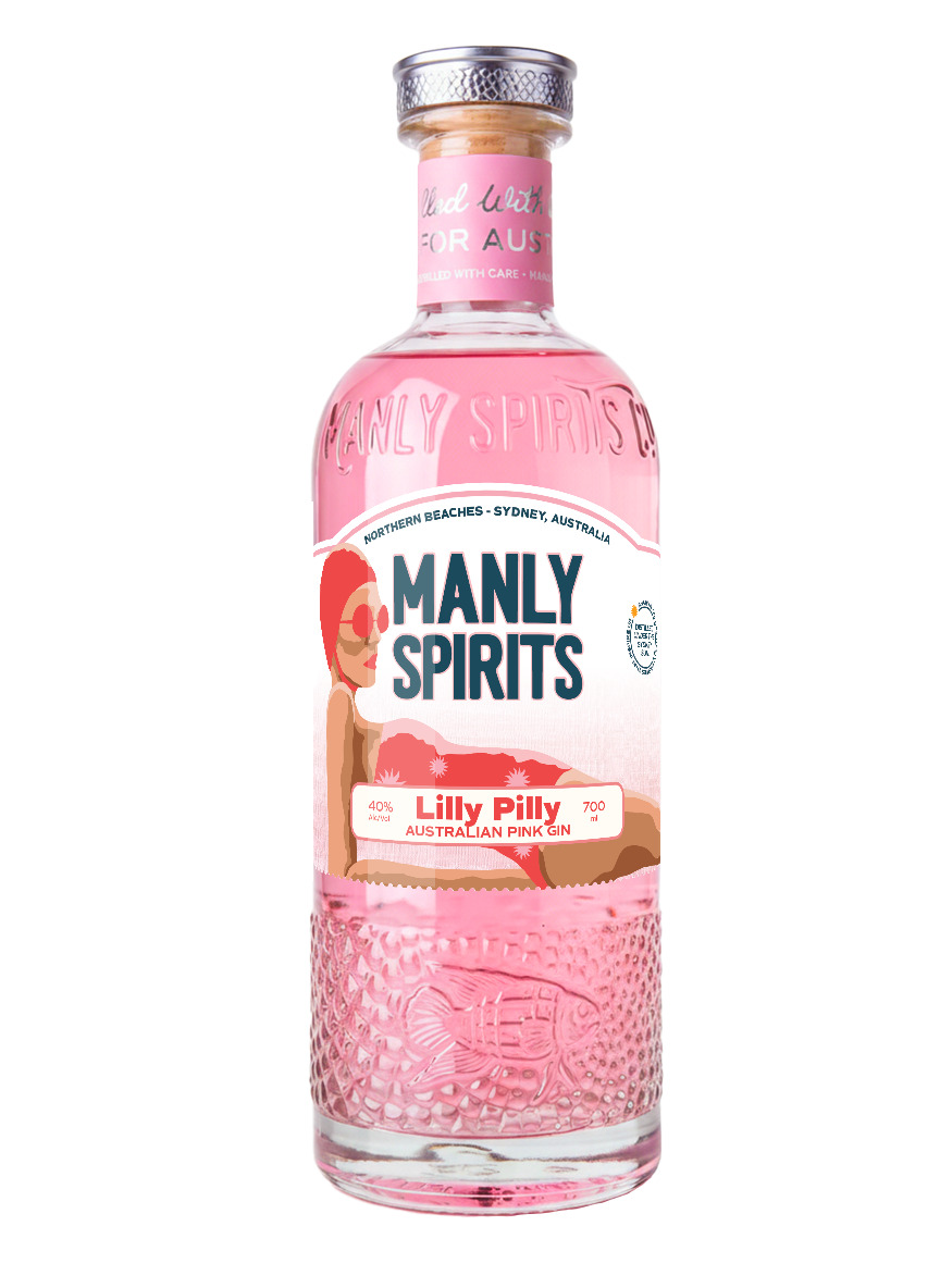 Manly Spirits Lilly Pilly Pink Gin 700ml Image