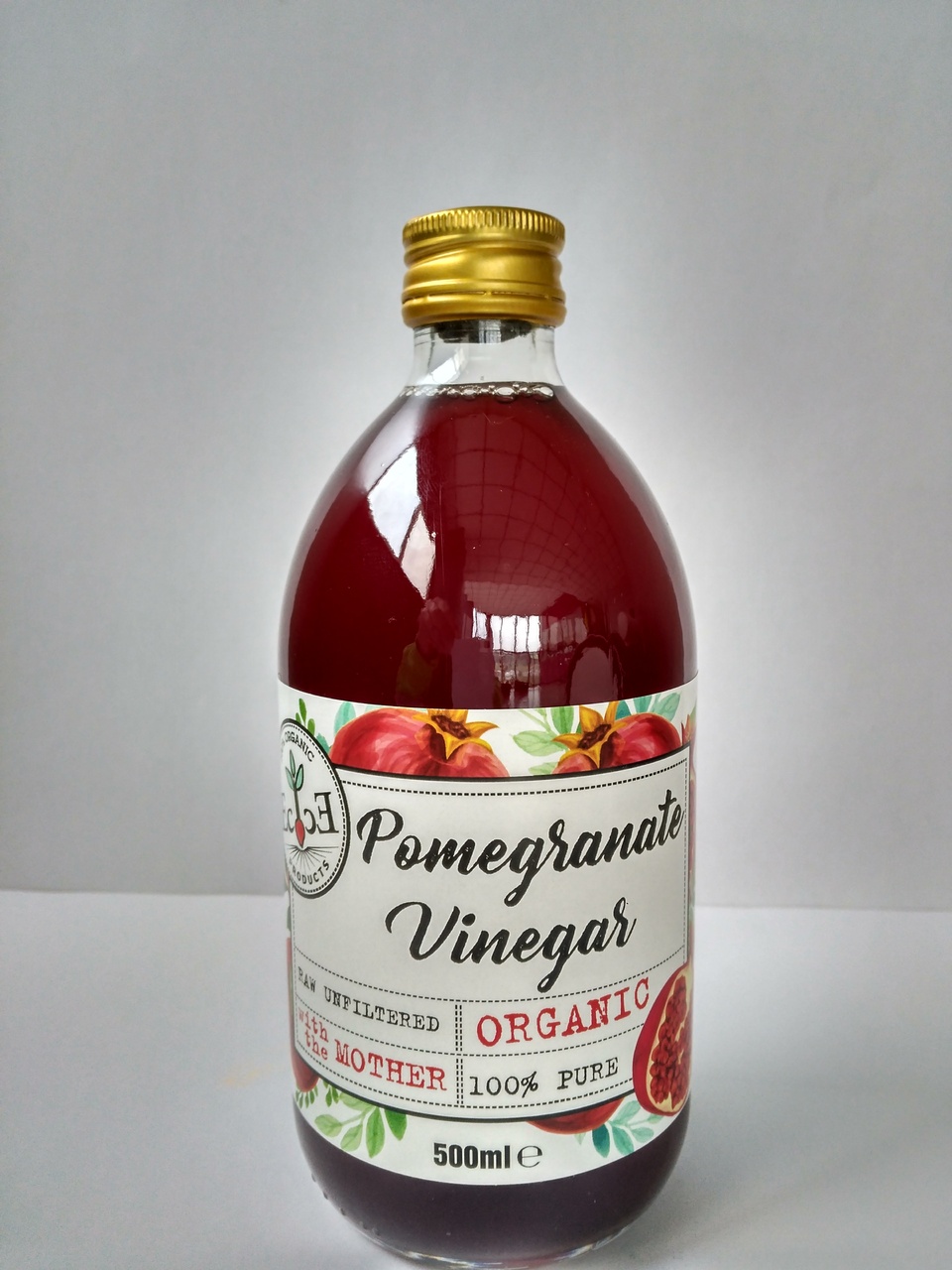 Organic Pomegranate Vinegar unfiltered unpasteurized with the mother Image