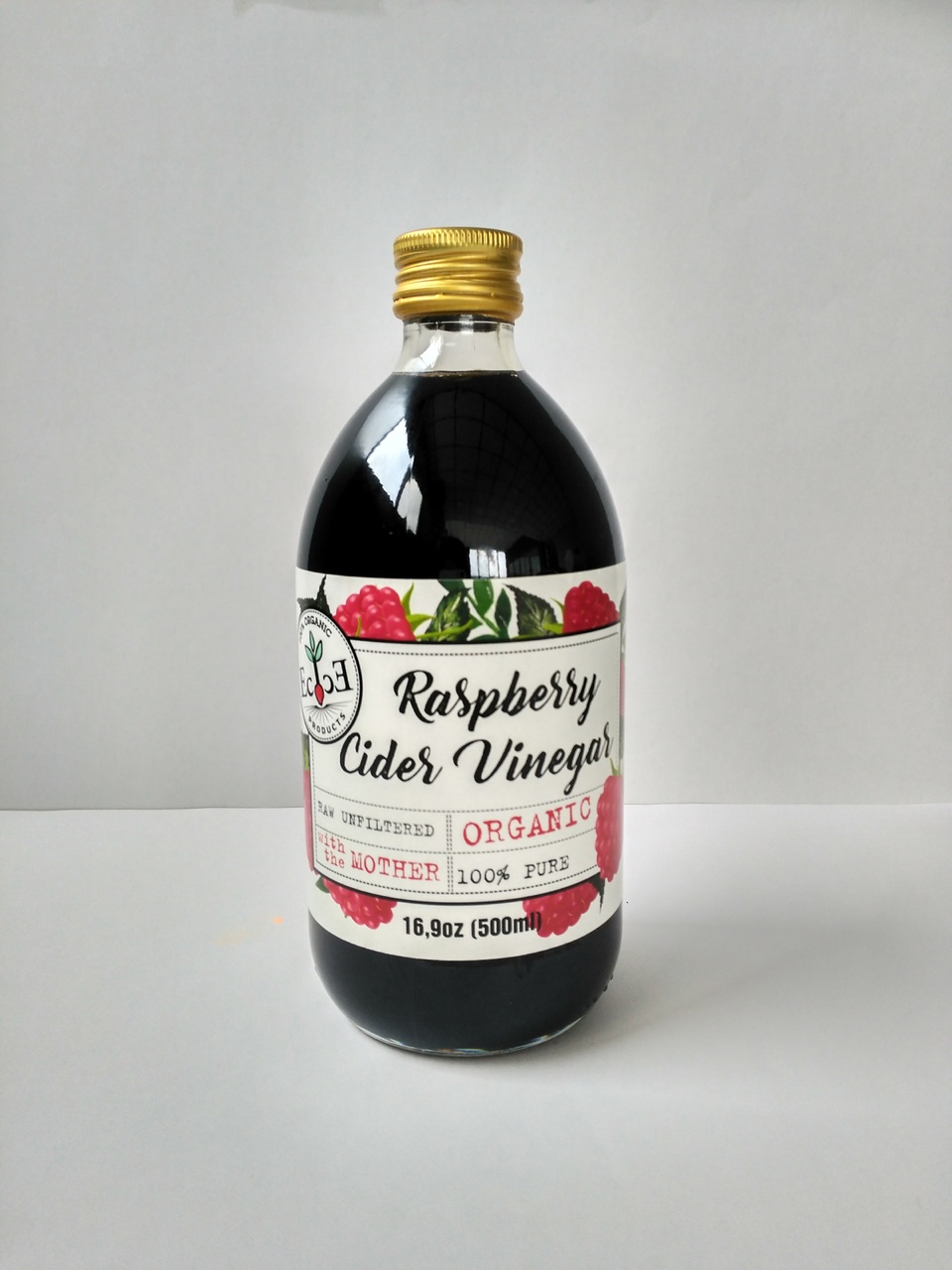 Organic Raspberry Vinegar unfiltered unpasteurized with the mother Image