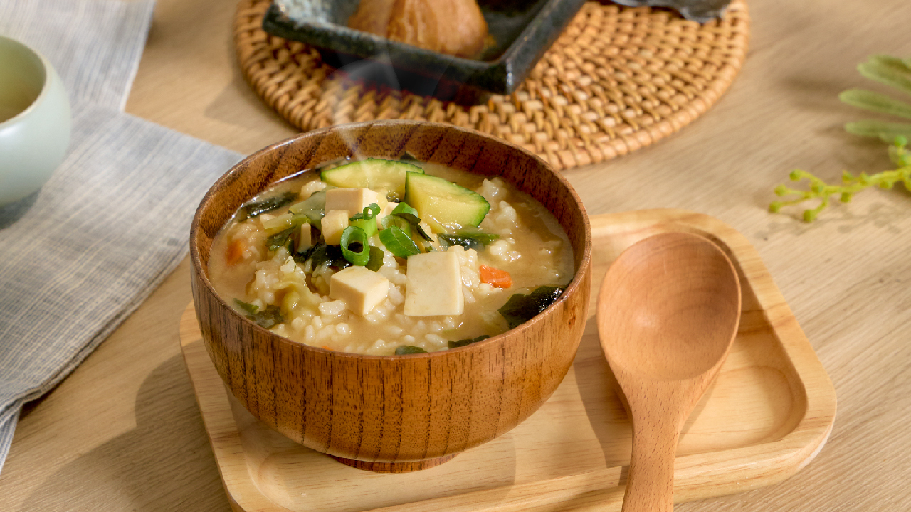 Instant Soup Rice-Red Miso Soup Image