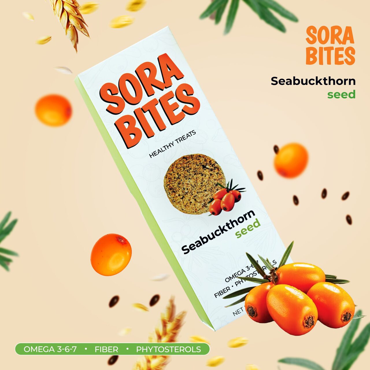 Seabuckthorn seed biscuits Image