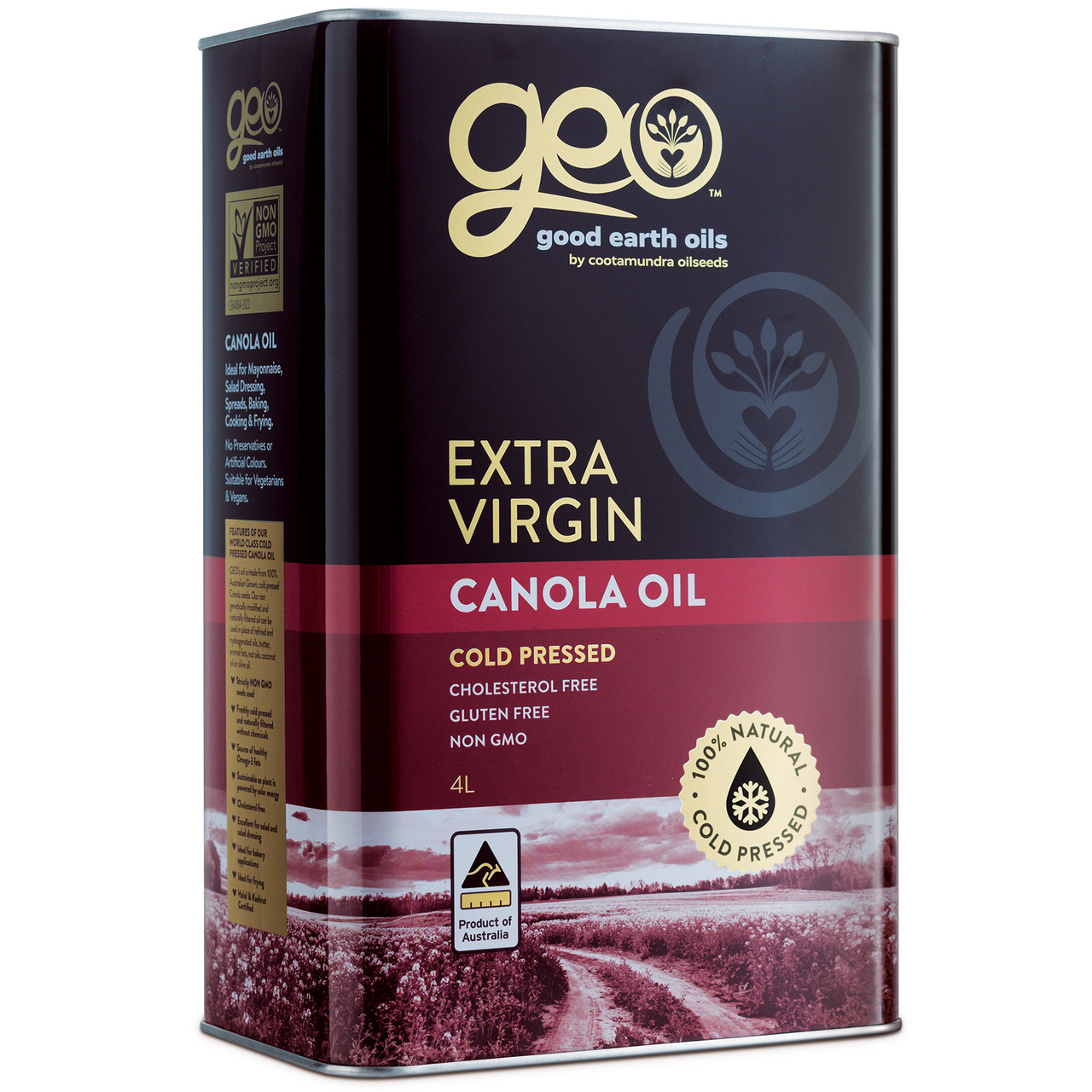 Good Earth Oils Extra Virgin Canola Oil 4L イメージ