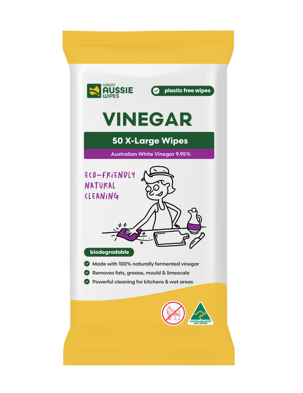 Vinegar Cleaning Wipes Image