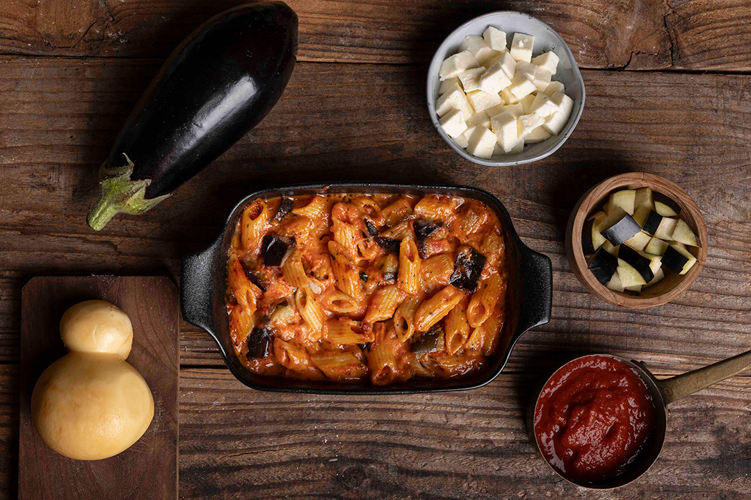 Penne alla Norma (Tomato, Eggplant & Cheese) Image
