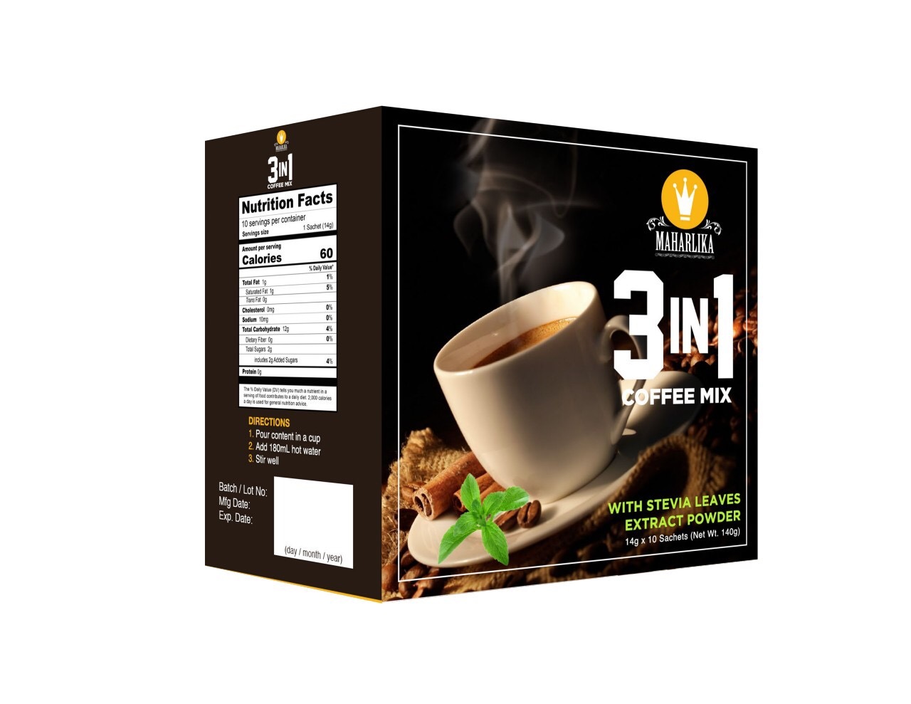 Maharlika 3in1 Coffee with Stevia Image