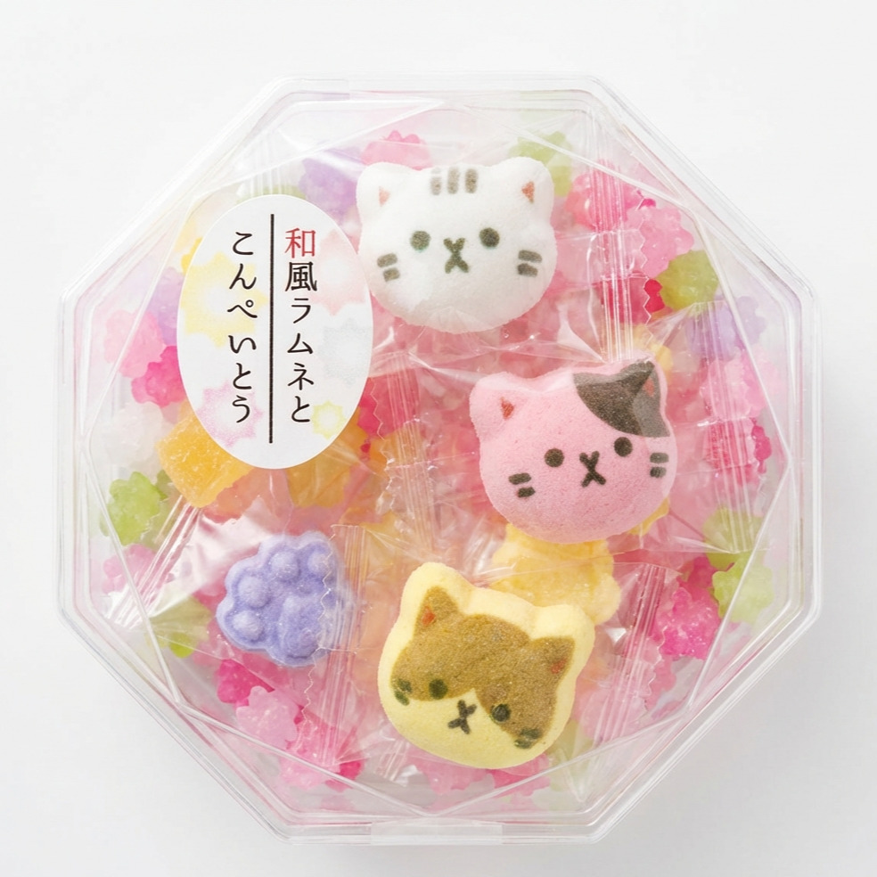 ラムネと金平糖（ねこ） イメージ