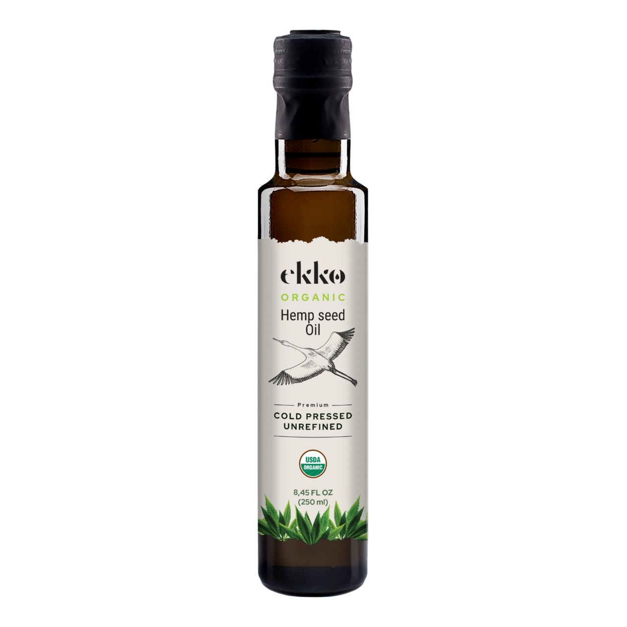 EKKO Organic Cold-Pressed Hemp Seed Oil Image